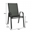 Rakásolható szék, sötétszürke/fekete, ALDERA